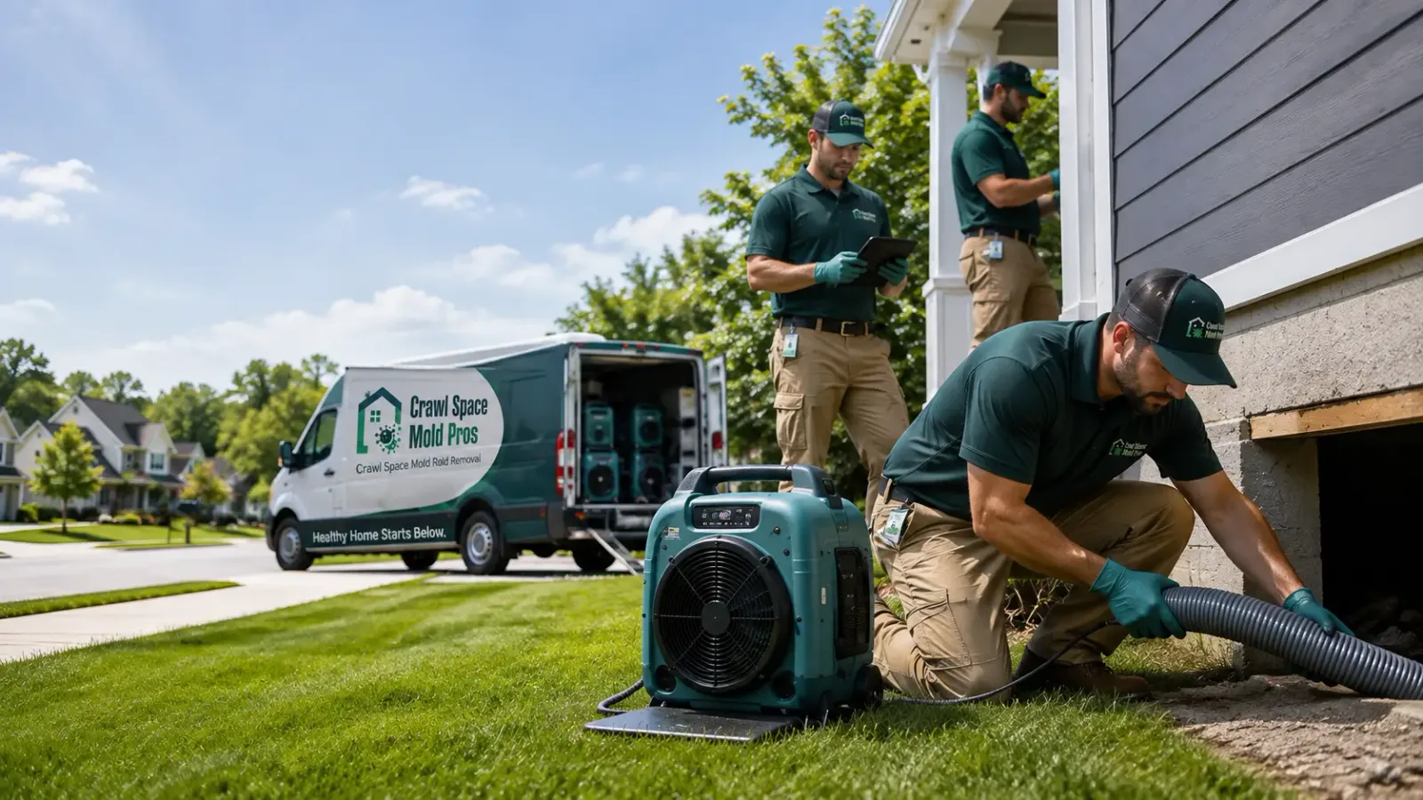 Crawl Space Mold Removal in Hunter, ND